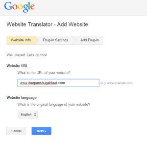 free google website translator